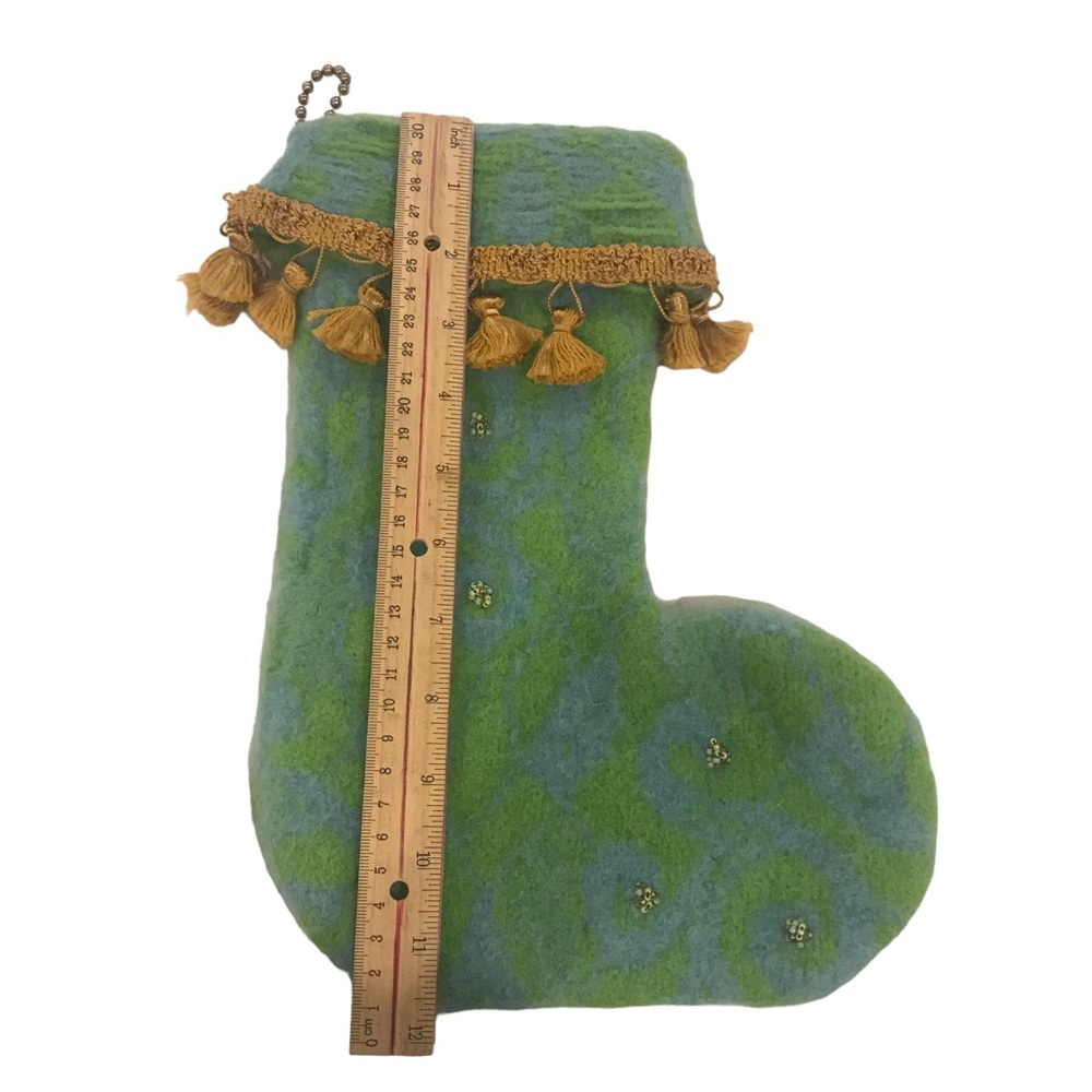 HANDMADE Felted Wool Stocking - Picture 3 of 6